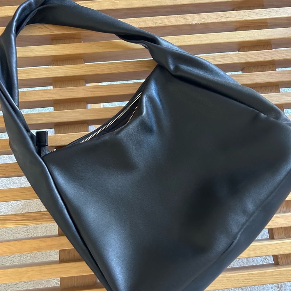 Target- Black Women's Soft Faux Leather Shoulder Bag